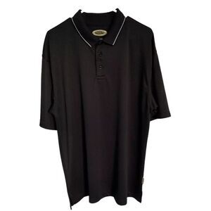 Colorado Timberline Men's Poly-Dri Black Size 2XL Polo Shirt